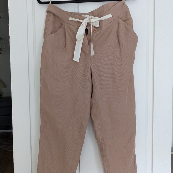 WILFRED Alliant Linen Blend Pants in Nutmeg Size 2 - Picture 12 of 12